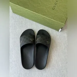 Gucci | Shoes | New Gucci Mens Gg Supreme Tiger Slide  display picture 3